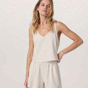 Villa Textured Crop Tank